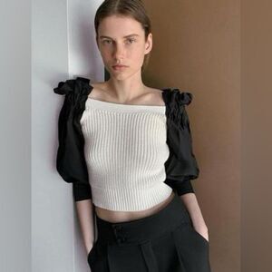 NWOT ZARA Mixed Sweater Bloggers Favorite Size large